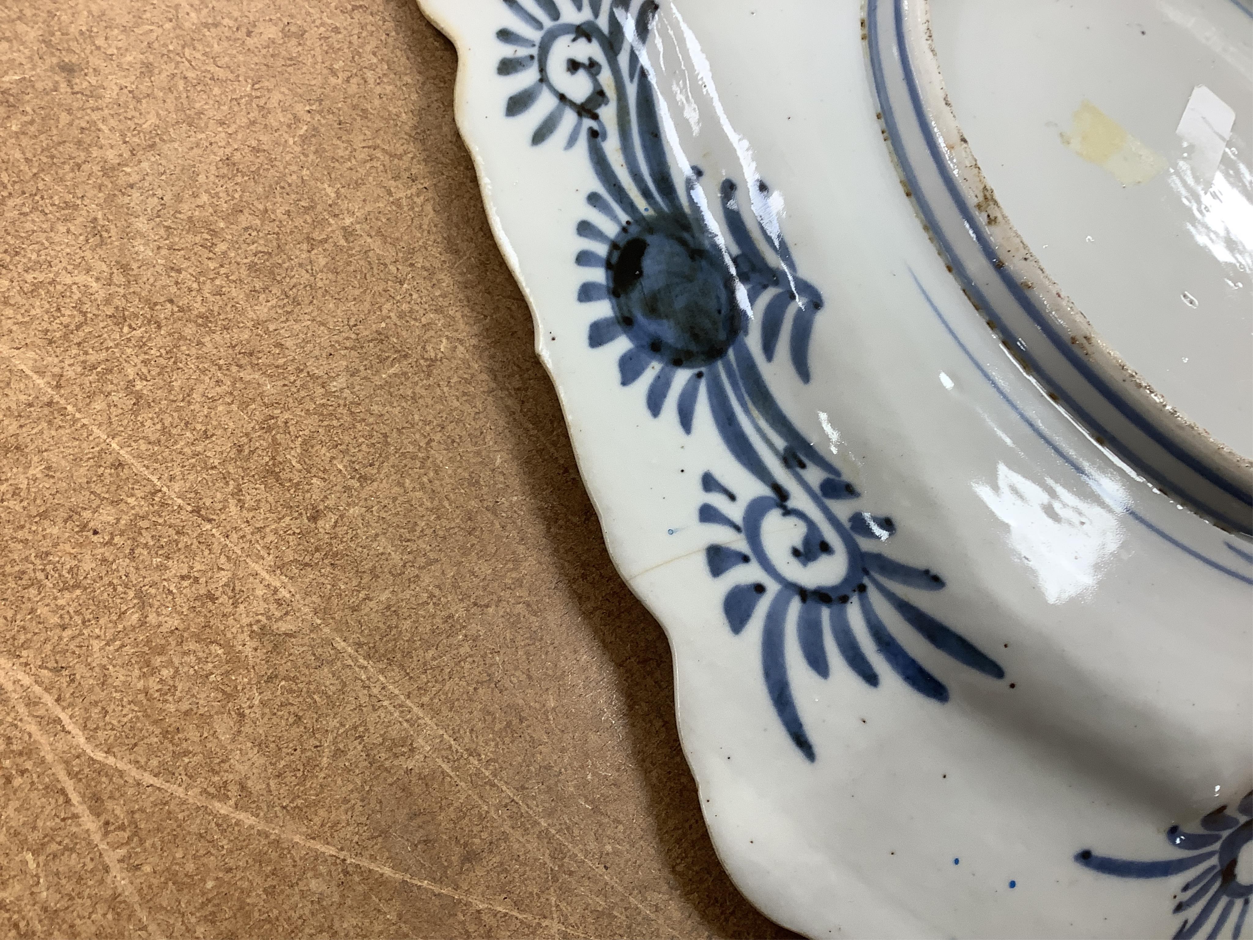 Two large Japanese Imari dishes, 19th century, to include one designed as an insect, largest 32cm wide